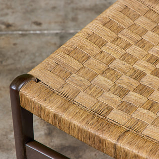 Edmond J. Spence Style Grass Seat Woven Side Chair
