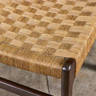 Edmond J. Spence Style Grass Seat Woven Side Chair
