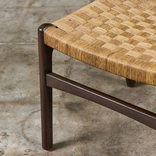 Edmond J. Spence Style Grass Seat Woven Side Chair