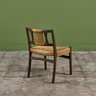 Edmond J. Spence Style Grass Seat Woven Side Chair
