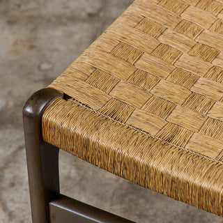 Edmond J. Spence Style Grass Seat Woven Side Chair