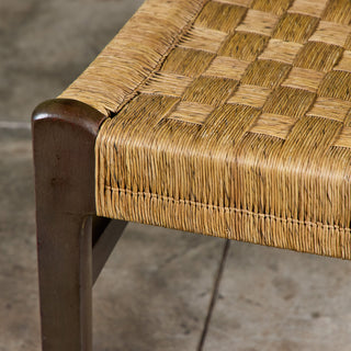 Edmond J. Spence Style Grass Seat Woven Side Chair