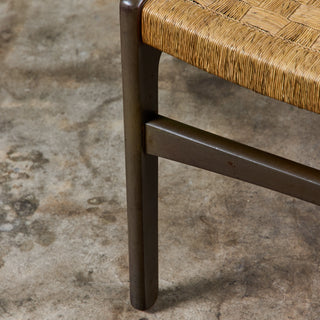 Edmond J. Spence Style Grass Seat Woven Side Chair