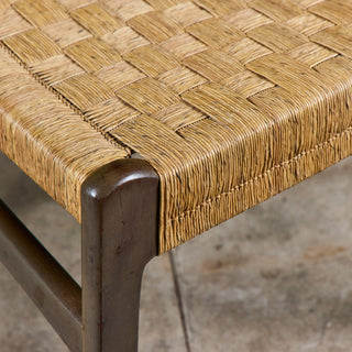Edmond J. Spence Style Grass Seat Woven Side Chair