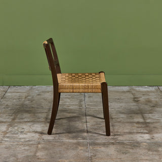 Edmond J. Spence Style Grass Seat Woven Side Chair