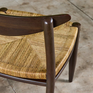 Edmond J. Spence Style Grass Seat Woven Desk Chair