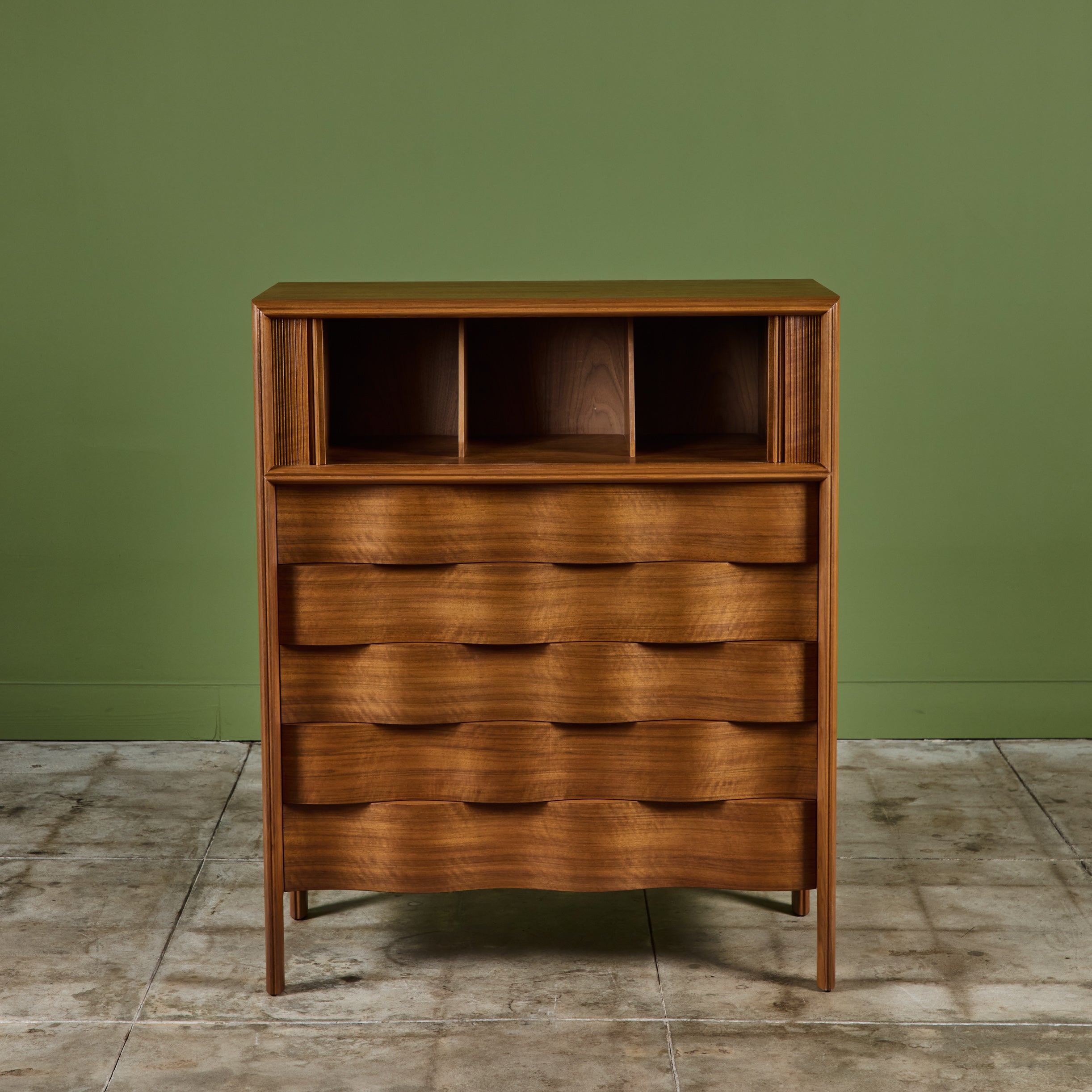 mid century modern highboy dresser Mid Century Unagusta Highboy Dresser Atomic Furnishing & Design