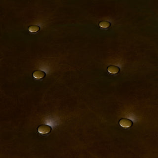 Edward Wormley Green Leather Ottoman for Dunbar