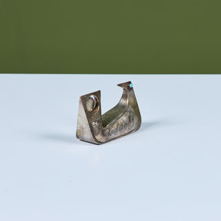 Silver and Turquoise Bird Sculpture by Joaquin Taller Tinta