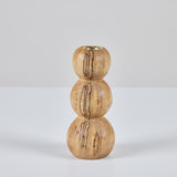 Hand Turned Spalted Birch Bubble Candlestick Holder by Evan Segota