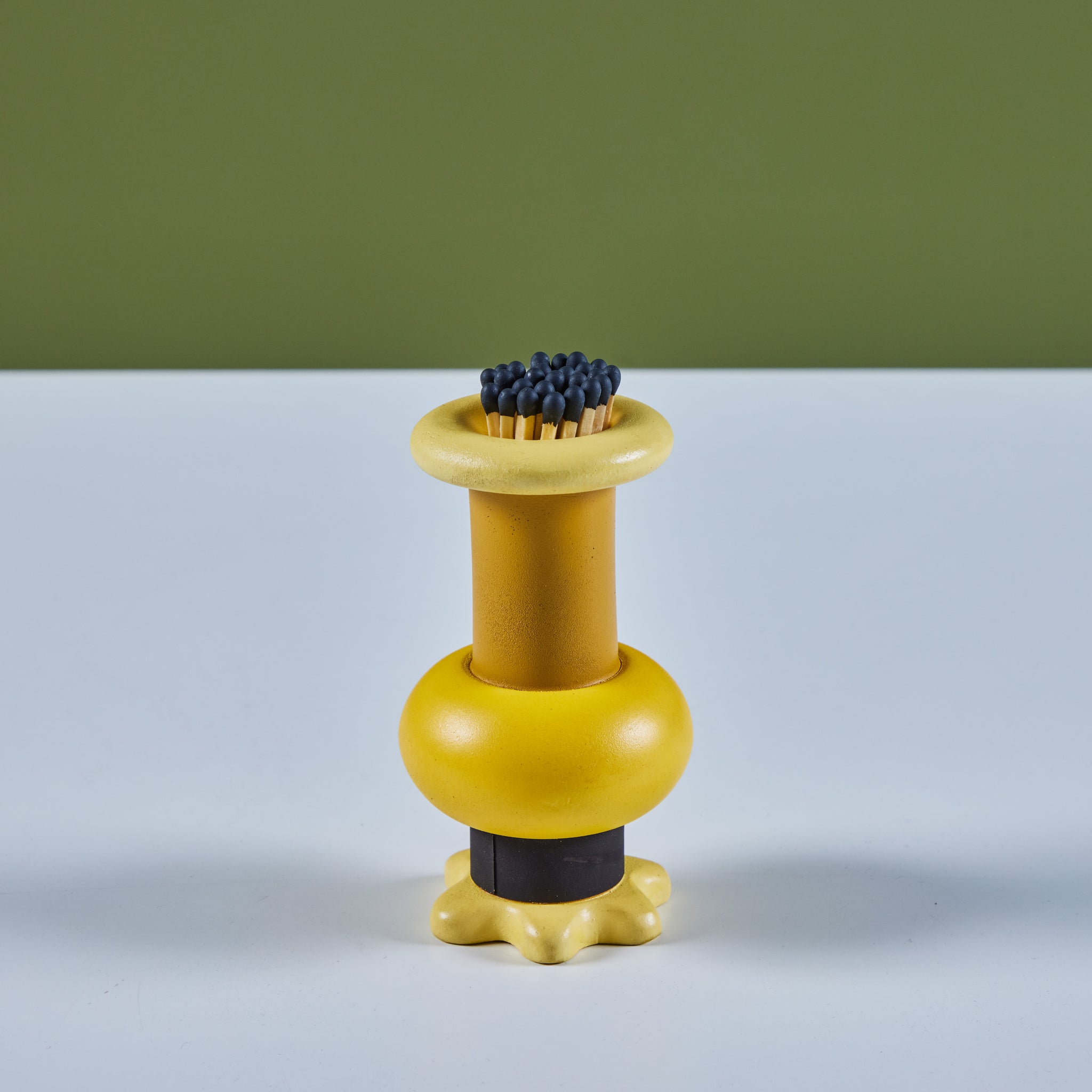 Beady Candle Stick and Match Holder Set by Evan Segota