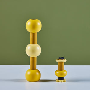 Beady Candle Stick and Match Holder Set by Evan Segota