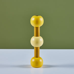 Beady Candle Stick and Match Holder Set by Evan Segota