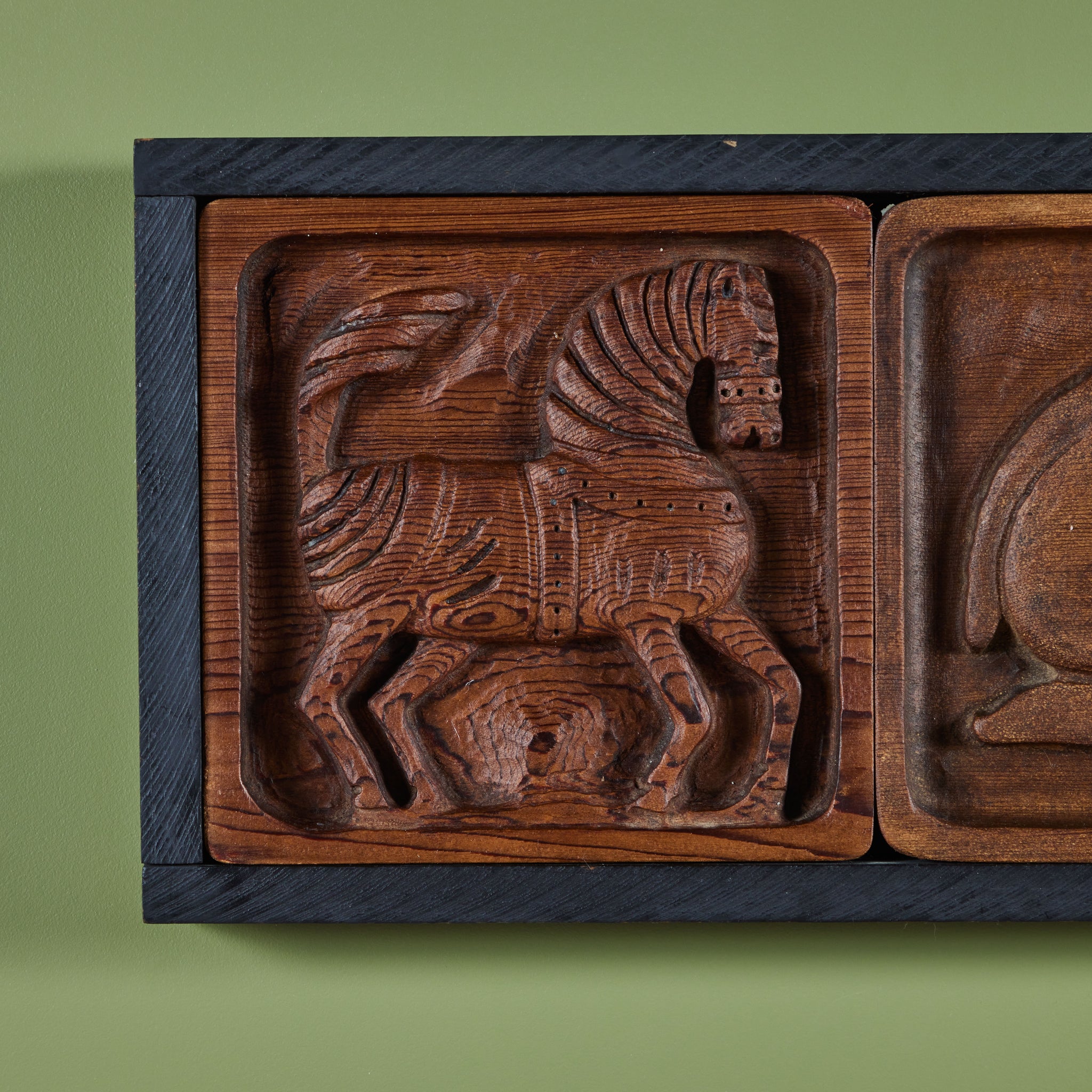 Evelyn Ackerman Wood Carved Panel