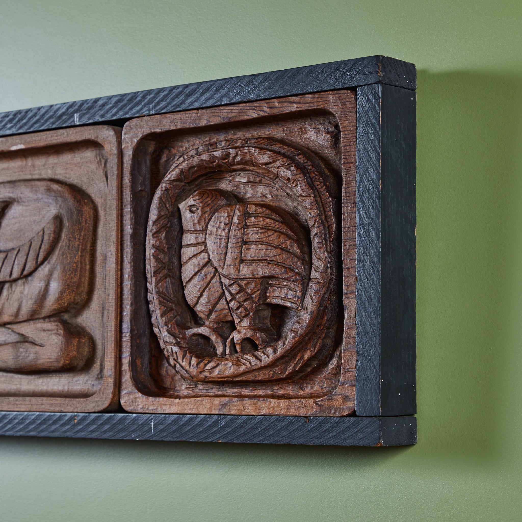 Evelyn Ackerman Wood Carved Panel