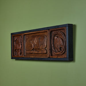 Evelyn Ackerman Wood Carved Panel