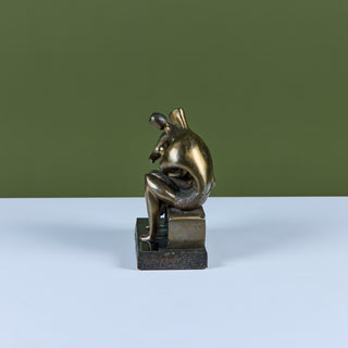 Family Group Cast Bronze Sculpture in the Style of Henry Moore