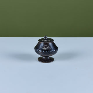 Hand-Carved Soapstone Lidded Vessel