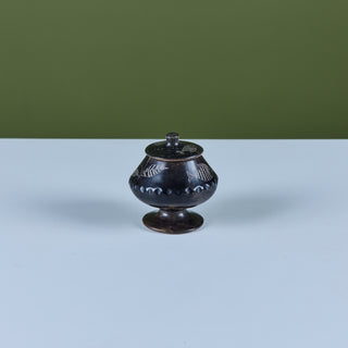 Hand-Carved Soapstone Lidded Vessel