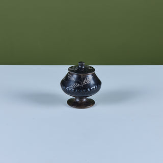 Hand-Carved Soapstone Lidded Vessel