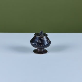 Hand-Carved Soapstone Lidded Vessel