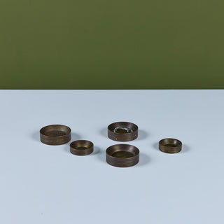 Set of Five Bronze Weights