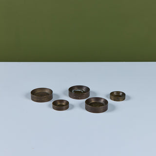Set of Five Bronze Weights