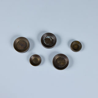 Set of Five Bronze Weights