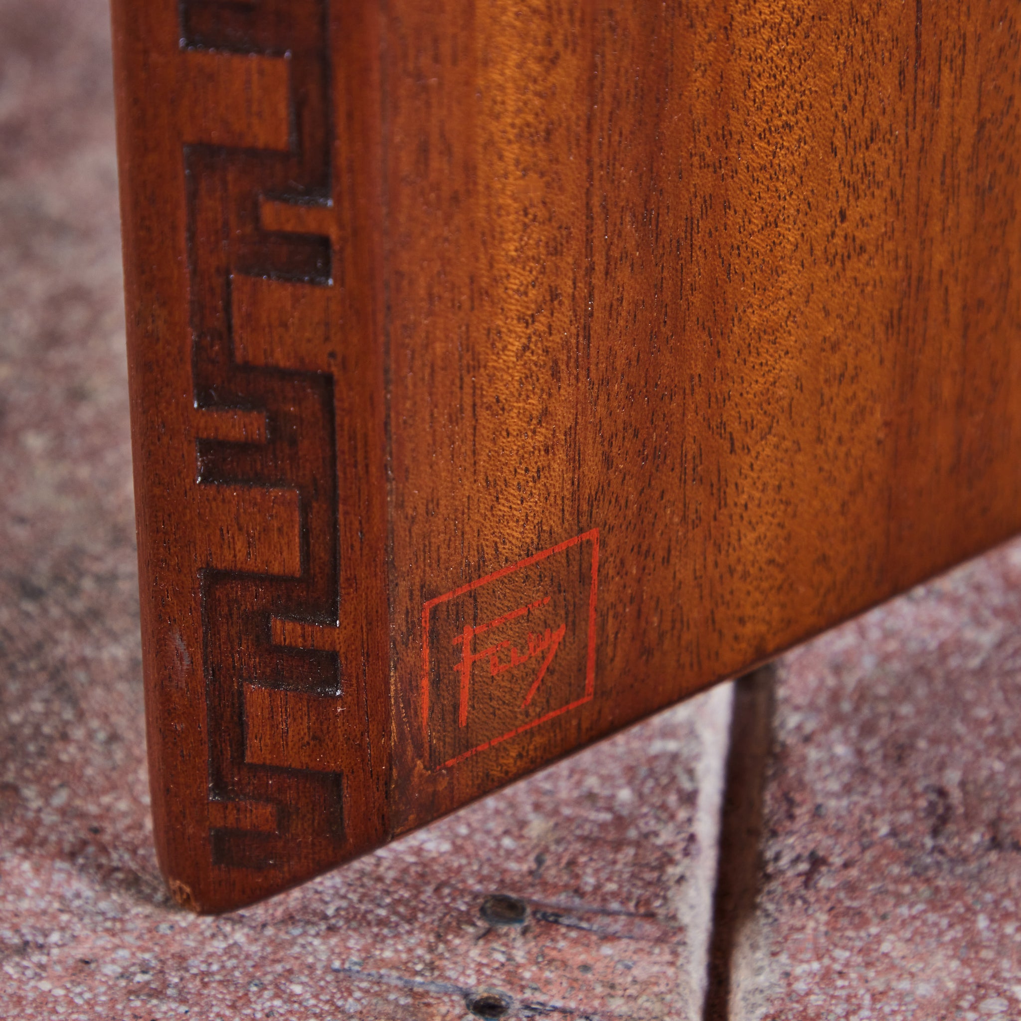 Frank Lloyd Wright Marble Top “Taliesin” Coffee Table for Heritage-Henredon