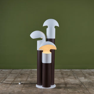 Franco Buzzi Ceriani Tri-Shade Metal Floor Lamp