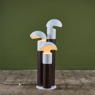 Franco Buzzi Ceriani Tri-Shade Metal Floor Lamp
