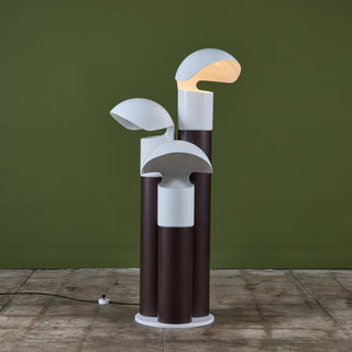 Franco Buzzi Ceriani Tri-Shade Metal Floor Lamp