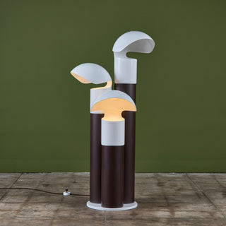 Franco Buzzi Ceriani Tri-Shade Metal Floor Lamp