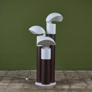 Franco Buzzi Ceriani Tri-Shade Metal Floor Lamp