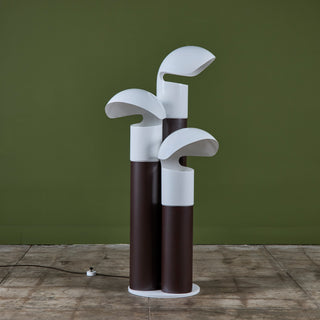 Franco Buzzi Ceriani Tri-Shade Metal Floor Lamp