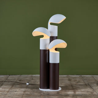 Franco Buzzi Ceriani Tri-Shade Metal Floor Lamp