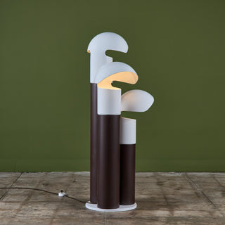 Franco Buzzi Ceriani Tri-Shade Metal Floor Lamp
