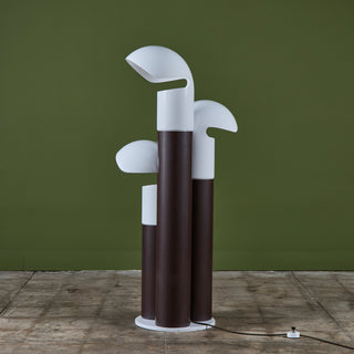 Franco Buzzi Ceriani Tri-Shade Metal Floor Lamp
