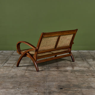 Curved Arm French Loveseat