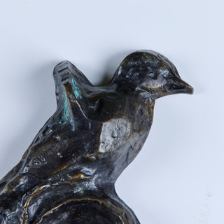 Gene Summers Bronze Brutalist Bird Candle Holder
