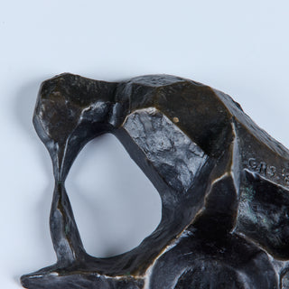 Gene Summers Bronze Brutalist Perched Bird Candle Holder