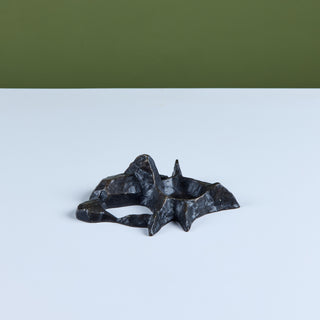 Gene Summers Bronze Brutalist Perched Bird Candle Holder