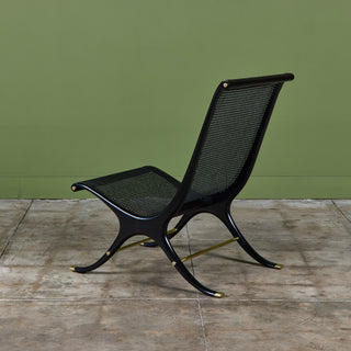Gerald Jerome Caned Lounge Chair for Heritage