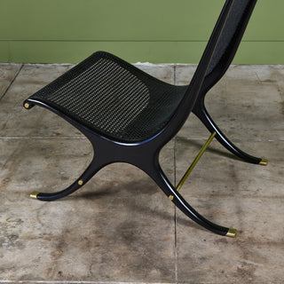 Gerald Jerome Caned Lounge Chair for Heritage
