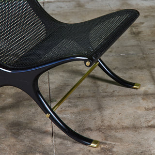 Gerald Jerome Caned Lounge Chair for Heritage