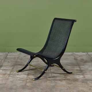 Gerald Jerome Caned Lounge Chair for Heritage