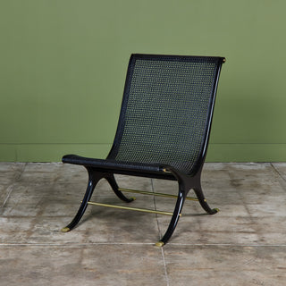 Gerald Jerome Caned Lounge Chair for Heritage