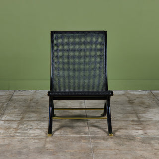 Gerald Jerome Caned Lounge Chair for Heritage