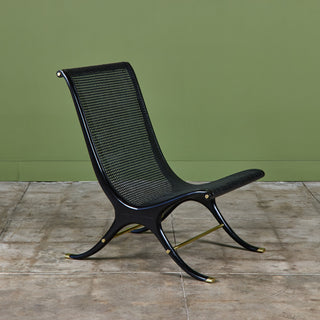 Gerald Jerome Caned Lounge Chair for Heritage