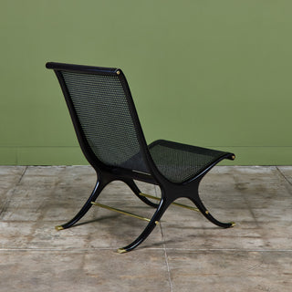 Gerald Jerome Caned Lounge Chair for Heritage